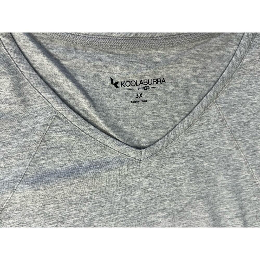 Koolaburra by UGG Jersey Short Sleeve Tunic Heathered Gray Plus Size 3X NWOT - Picture 7 of 9